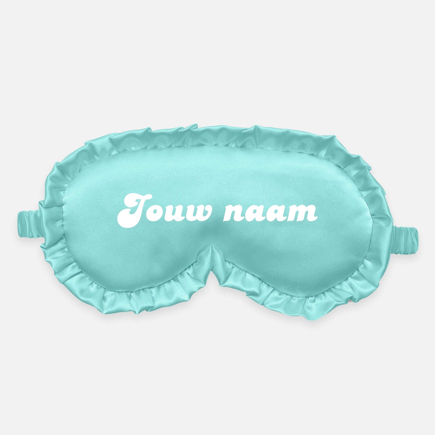 Slaapmasker Ruffle Gepersonaliseerd | Aqua