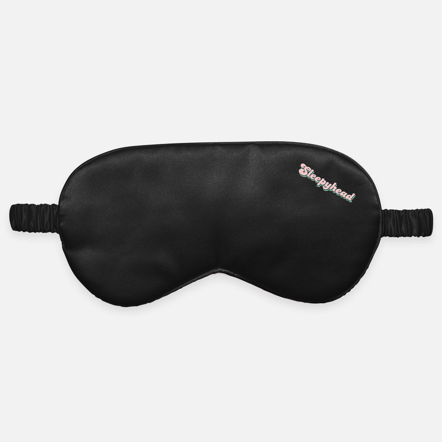 Slaapmasker Satin Logo | Zwart