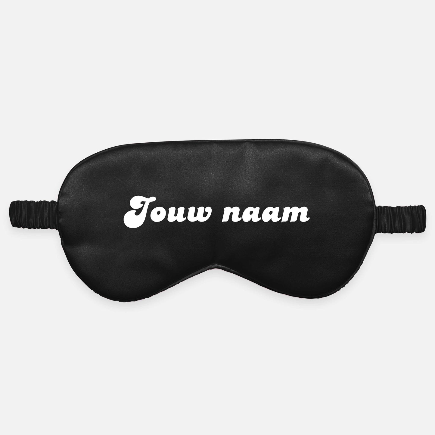 Slaapmasker Satin Gepersonaliseerd | Zwart